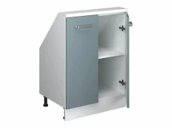 Vicco Armario de cocina para techo inclinado gris ado 60x46x81.6 r-line Azul Clearance