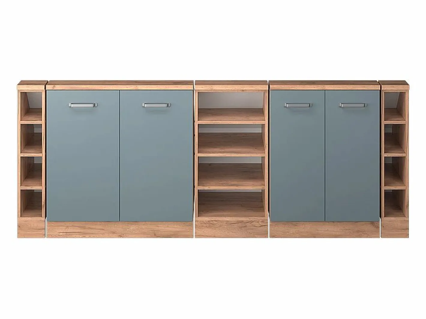Armario de cocina para techo inclinado gris ado 210x46x81.6 r-line^Vicco New