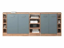 Armario de cocina para techo inclinado gris ado 210x46x81.6 r-line^Vicco New