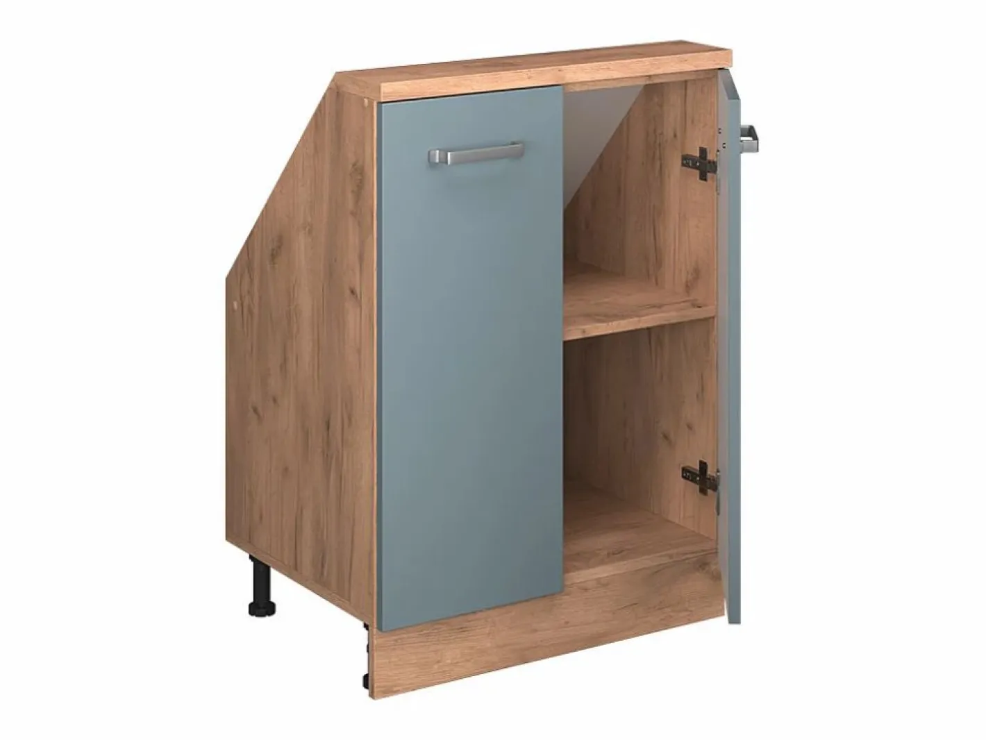 Armario de cocina para techo inclinado gris ado 60x46x81.6 r-line^Vicco Best