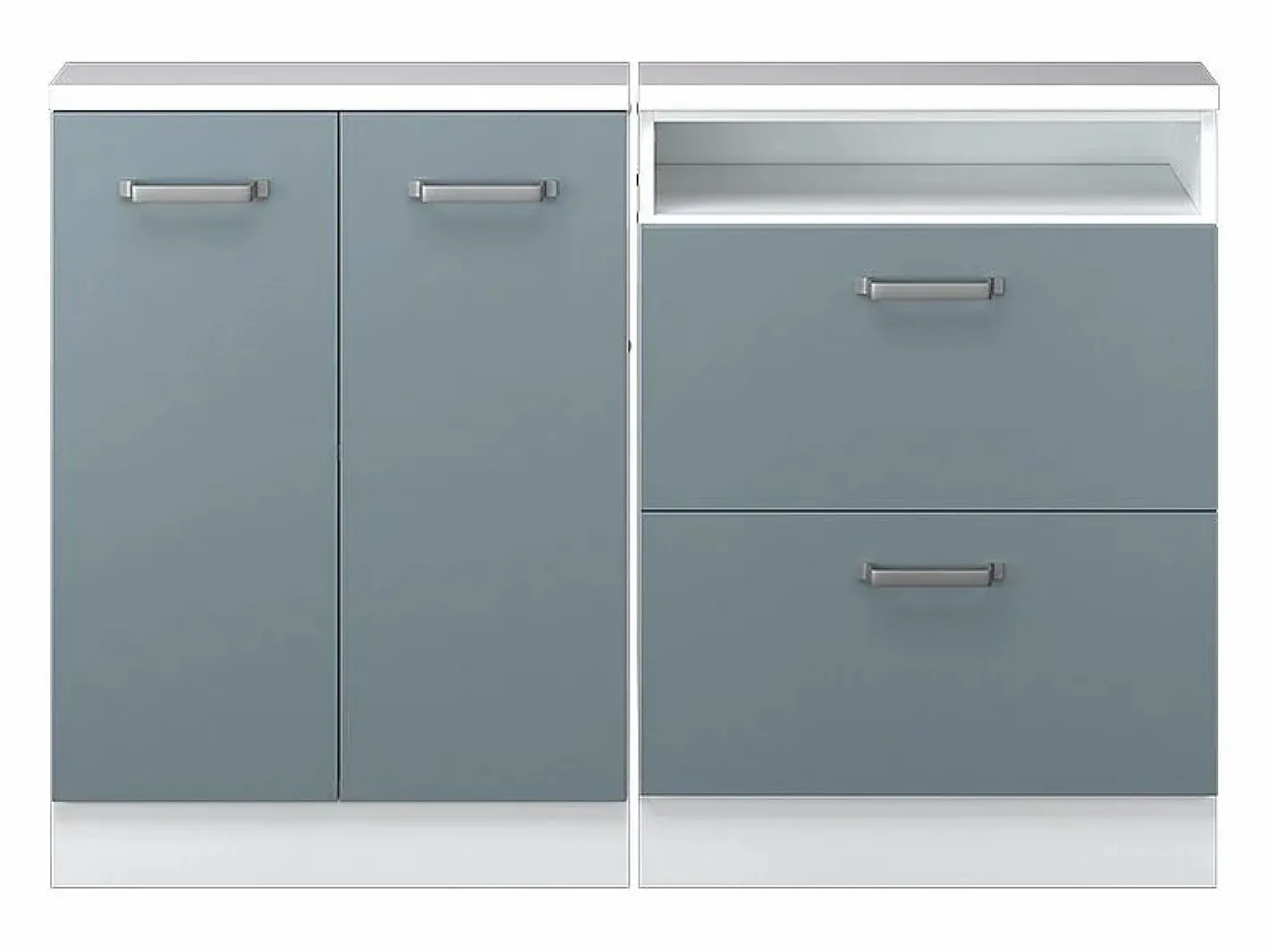 Vicco Armario Para Buhardilla|Armario de cocina para techo inclinado gris ado 120x46x81.6 r-line