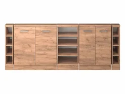 Vicco Armario de cocina para techo inclinado roble dorado 210x46x81.6 r-line Color natural oscuro New
