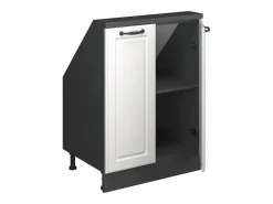 Vicco Armario Para Buhardilla|Armario de cocina para techo inclinado blanco casa de campo 60x46x81.6 r-line