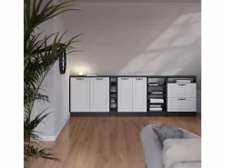 Vicco Armario Para Buhardilla|Armario de cocina para techo inclinado blanco casa de campo 60x46x81.6 r-line