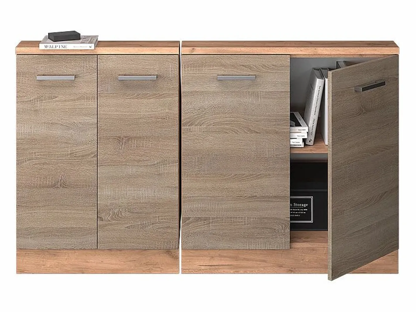 Vicco Armario Para Buhardilla|Armario de cocina para techo inclinado sonoma 140x46x81.6 r-line