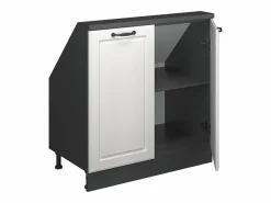 Armario de cocina para techo inclinado blanco casa de campo 80x46x81.6 r-line^Vicco Sale