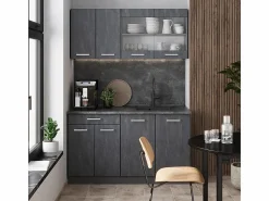 Vicco Armario Para Buhardilla|Armario de cocina para techo inclinado hormigón 60x46x81.6 r-line