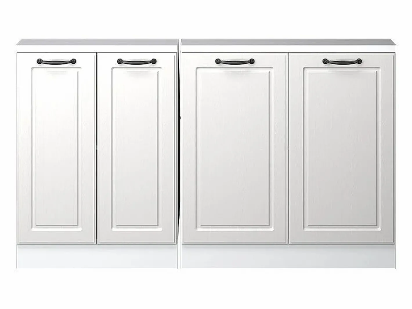 Armario de cocina para techo inclinado blanco casa de campo 140x46x81.6 r-line^Vicco Outlet