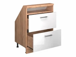 Armario de cocina para techo inclinado alto brillo 60x46x81.6 r-line^Vicco Sale