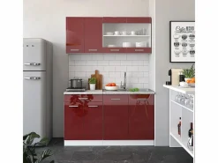 Armario de cocina para techo inclinado brillo intenso/blanco 120x46x81.6 r-line^Vicco Discount