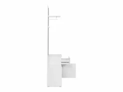 Armario de entrada 1 puerta, 1 cajón y 2 compartimentos abiertos - H195 cm^Calicosy Outlet