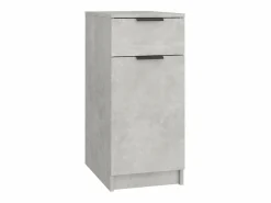 vidaxl Armario de escritorio madera contrachapada 33,5x50x75 cm Gris Hot