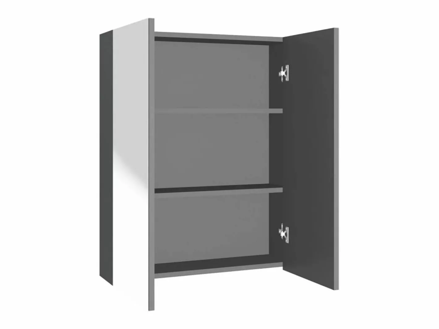 Armario de espejo de baño MDF 60x15x75 cm^vidaxl Hot