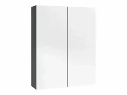 Mueble De Pared Para Baño|Armario de espejo de baño MDF brillante 60x15x75 cm ES263120