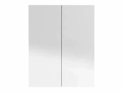 Mueble De Pared Para Baño|Armario de espejo de baño MDF brillante 60x15x75 cm ES263120