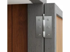 Armario de jardín de madera - 80 x 51 x 119 cm - con encimera + cajón + 2 puertas - natural^Merax Best
