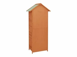 Armario de jardín marrón 42,5x64x190 cm Marru00f3n Online