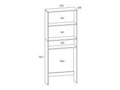 VCM Mueble Para Lavadora|Armario de lavadora Lona