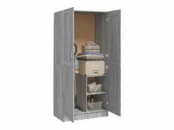 Armario de madera contrachapada Sonoma 82,5x51,5x180 cm ES230124^ Best