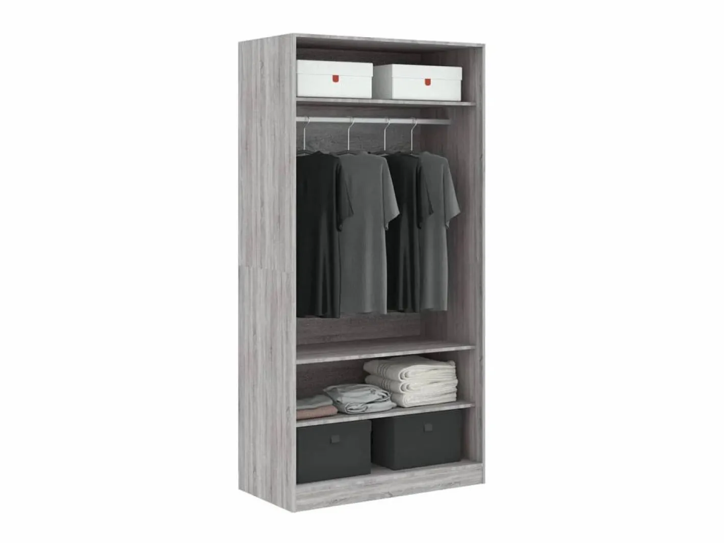 Armario Abierto, Vestidor|Armario de madera contrachapada Sonoma 100x50x200 cm ES248126