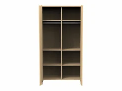 Sauthon Muebles Niño|Armario de madera de 2 puertas, decoración roble miel