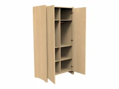Sauthon Muebles Niño|Armario de madera de 2 puertas, decoración roble miel