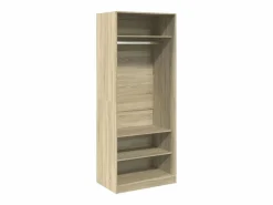 Armario de madera de ingeniería roble Sonoma 80x50x200 cm ES495032^ Sale