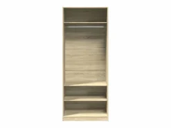 Armario de madera de ingeniería roble Sonoma 80x50x200 cm ES495032^ Sale
