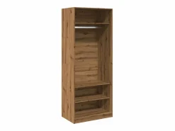 Armario de madera de ingeniería roble artesanal 80x50x200 cm ES629820^ Online
