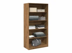 Armario de madera de ingeniería roble artesanal 100x50x200 cm ES597962 Marru00f3n Best