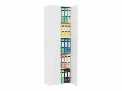 Armario de oficina de 60 x 32 x 190 cm de madera de ingeniería Blanco Best