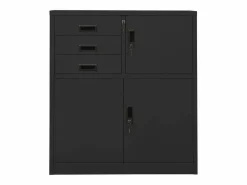 vidaxl Armario Oficina|Armario de oficina de acero 90x40x102 cm