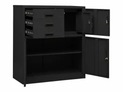 vidaxl Armario Oficina|Armario de oficina de acero 90x40x102 cm
