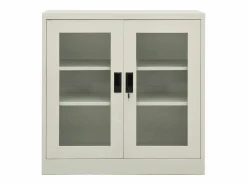 vidaxl Armario Oficina|Armario de oficina de acero claro 90x40x90cm
