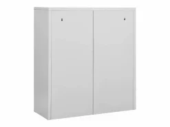 Armario Oficina|Armario de oficina de acero claro 90x40x102 cm ES438096