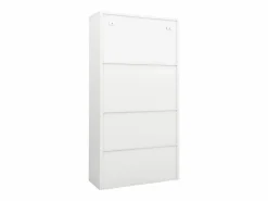vidaxl Armario de oficina de acero 90x40x180 cm Blanco Online