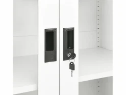 vidaxl Armario de oficina de acero 90x40x180 cm Blanco Online