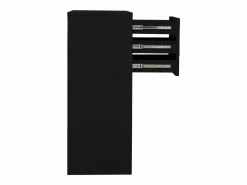 vidaxl Armario de oficina de acero 90x40x102 cm Negro