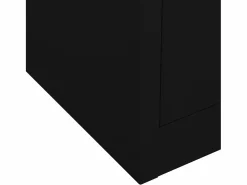 vidaxl Armario de oficina de acero 90x40x102 cm Negro