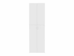 vidaxl Armario de oficina de madera contrachapada 60x32x190 cm Blanco Clearance