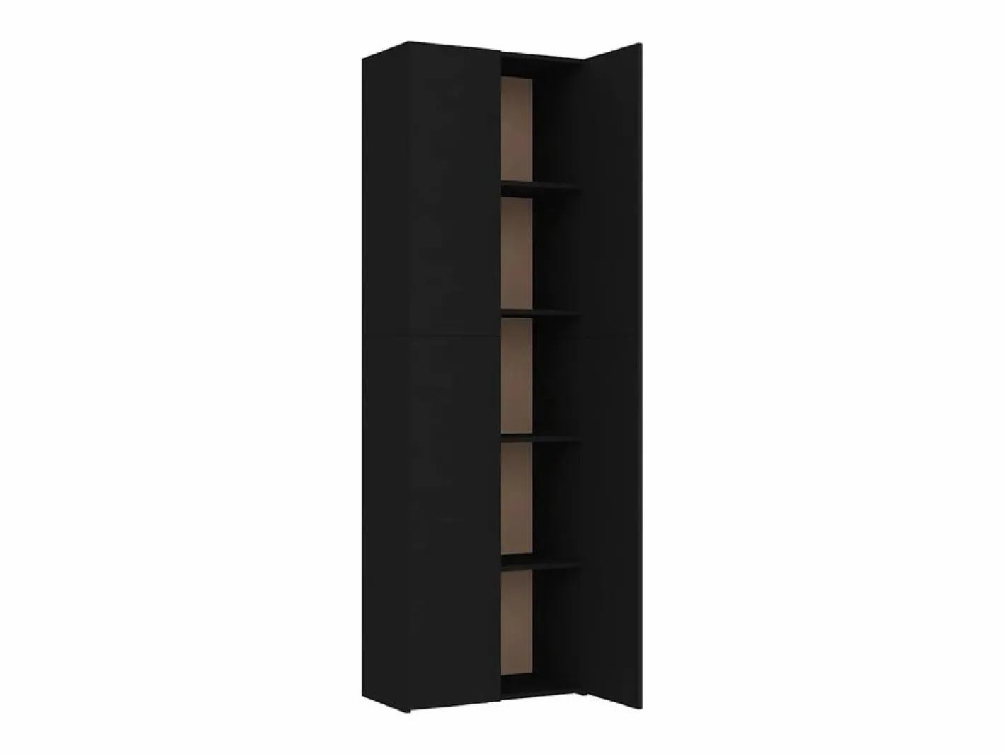 vidaxl Armario de oficina de madera contrachapada 60x32x190 cm Negro