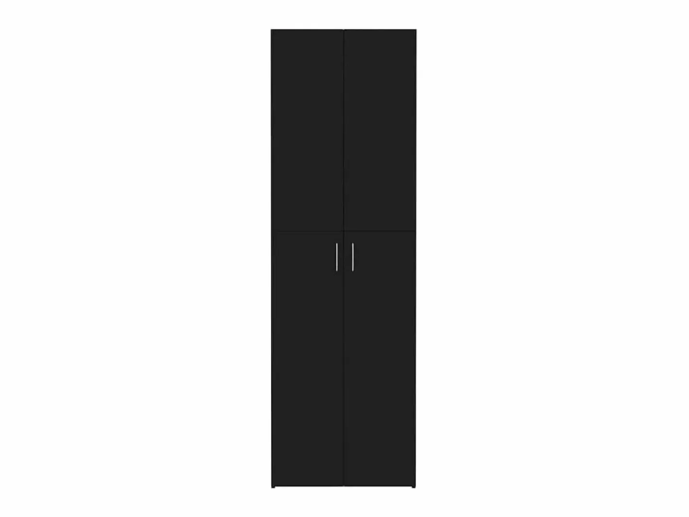 vidaxl Armario de oficina de madera contrachapada 60x32x190 cm Negro