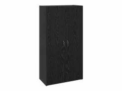 Armario de oficina de roble negro de 60 x 32 x 115 cm de madera de ingeniería^ Discount