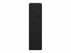 Armario de oficina de roble negro de 60 x 32 x 115 cm de madera de ingeniería^ Discount