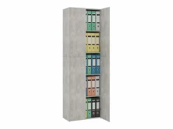 Armario de oficina hormigón 60x32x190 cm Madera de ingeniería Gris