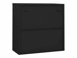 Armario de oficina puerta corredera acero antracita 90x40x90cm ES336471 Gris antracita New
