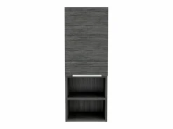 TuHome Columna De Baño|Armario de Pared baño Mila, con estantes , 81.71 cm X 29.97 cm X 25.50 cm , / plata