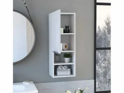 Armario de Pared baño Mila, con estantes 30CM L X 25.5CM P X 81CM A^TuHome New