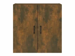 Armario de pared madera contrachapada roble ahumado 60x31x60 cm ES211943^ New