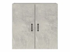 Armario de pared madera contrachapada hormigón 60x31x60 cm ES921582 Gris Outlet